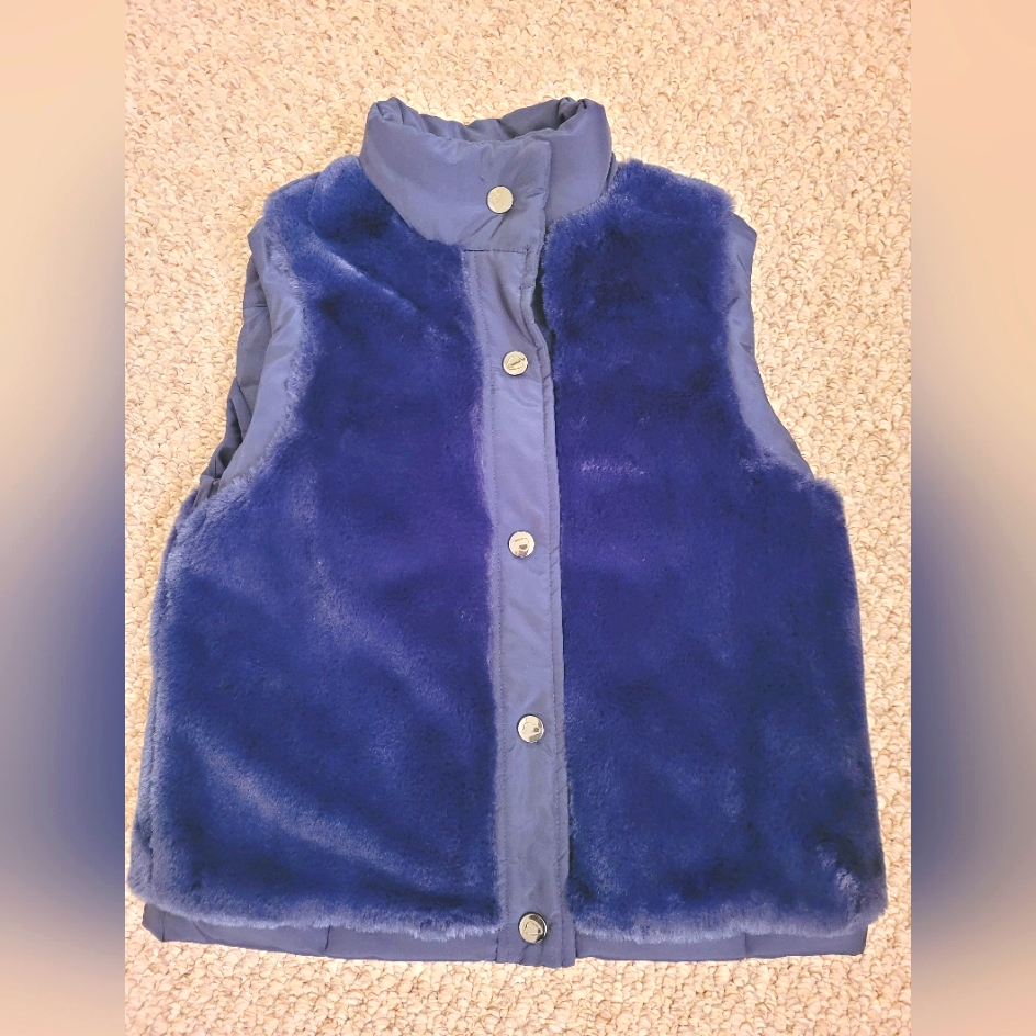 Mayoral Kids Faux Fur Reversible Vest